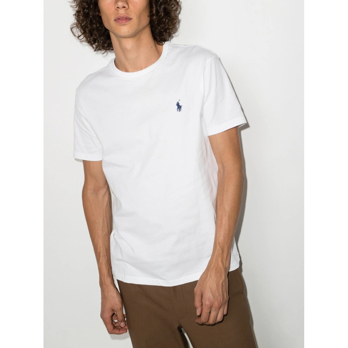 logo-embroidered T-shirt - Img 2