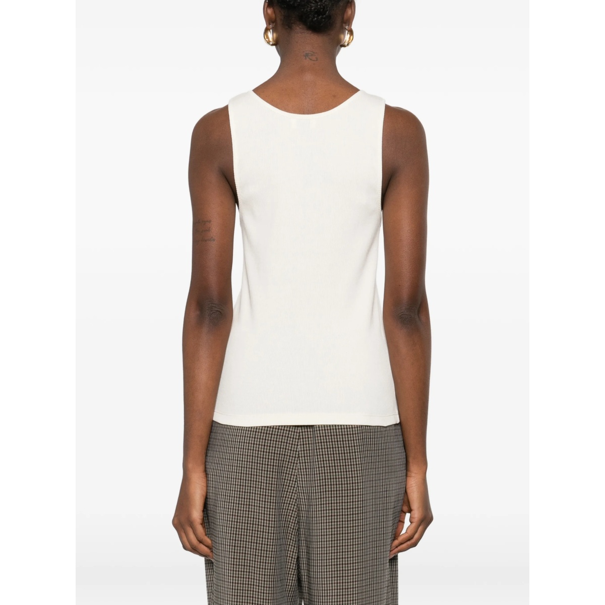 logo-embroidered tank top - Img 4