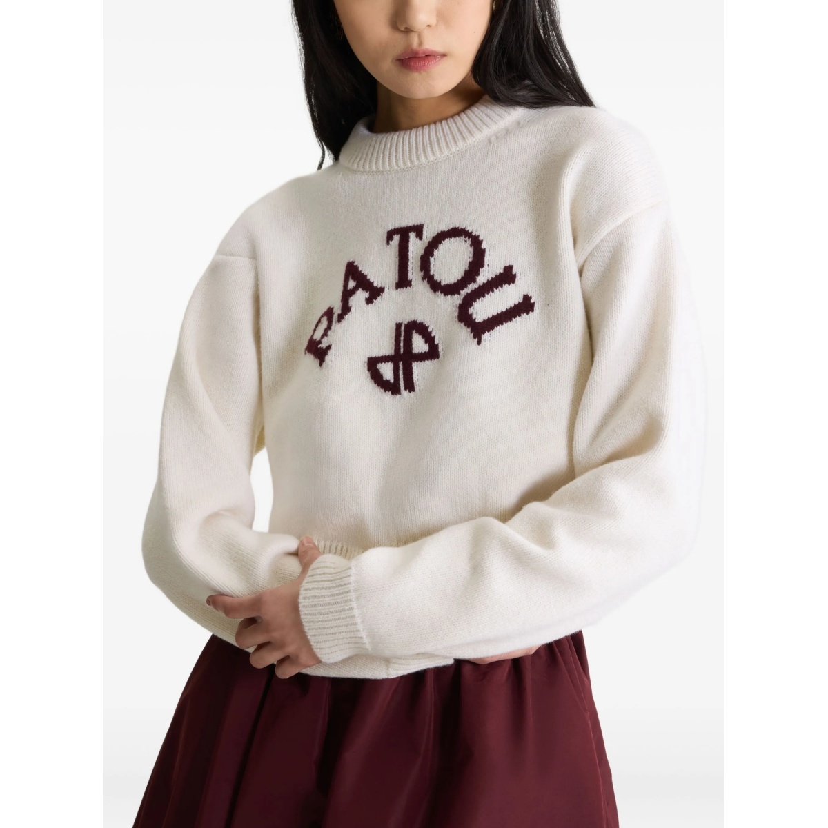 logo-intarsia jumper - Img 4