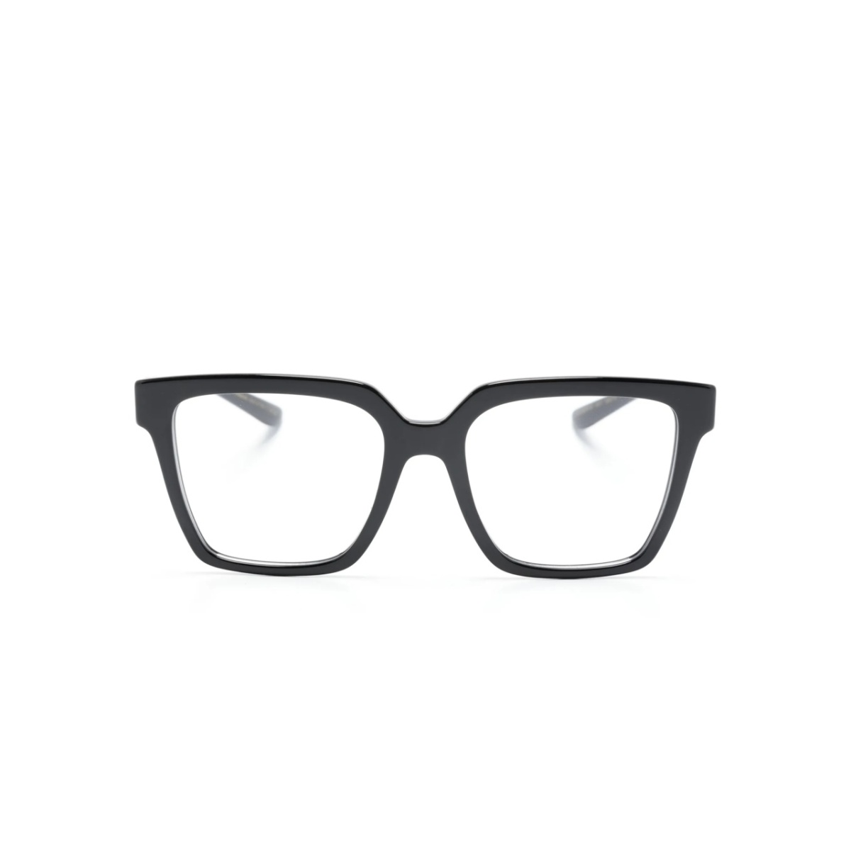 logo-lettering square-frame glasses