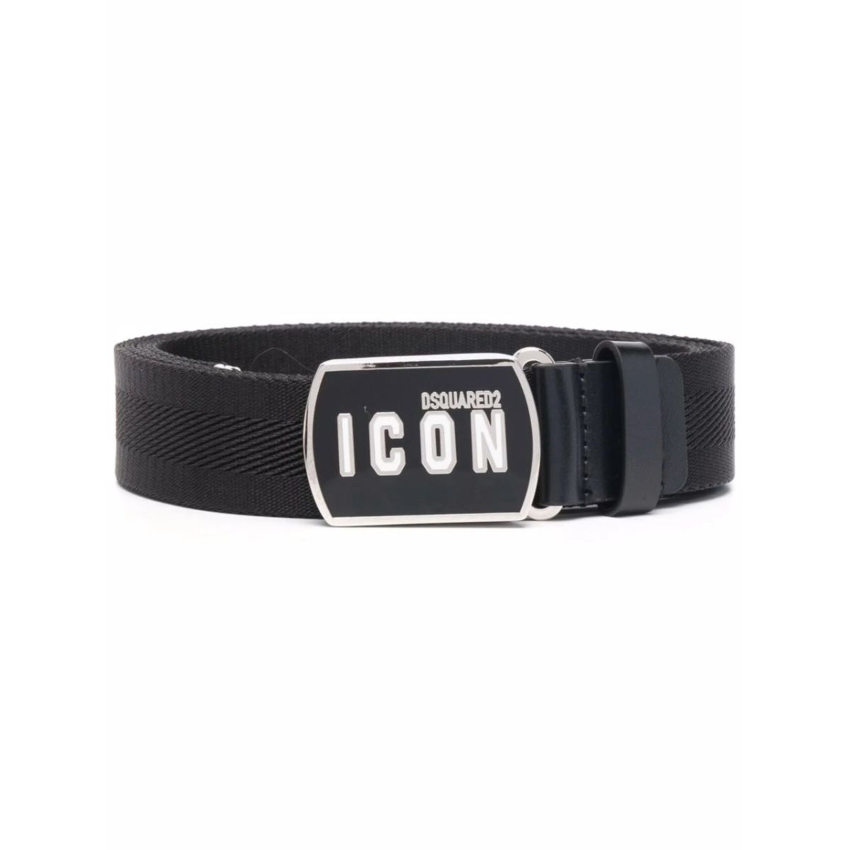 logo-patch buckle belt