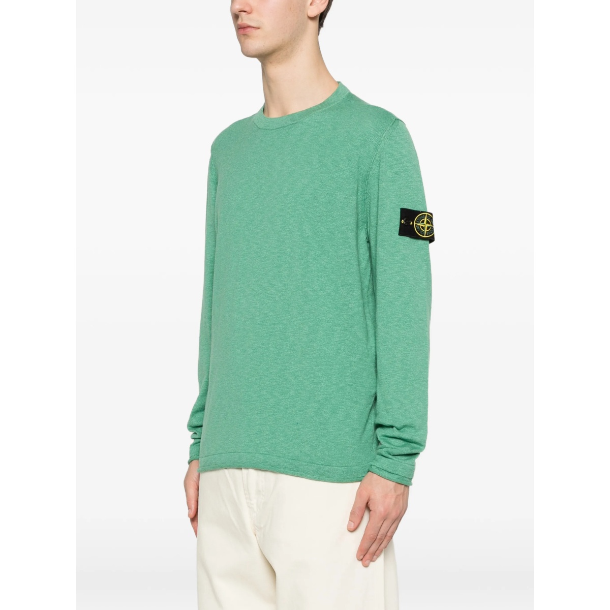 logo-patch crew-neck sweater - Img 3