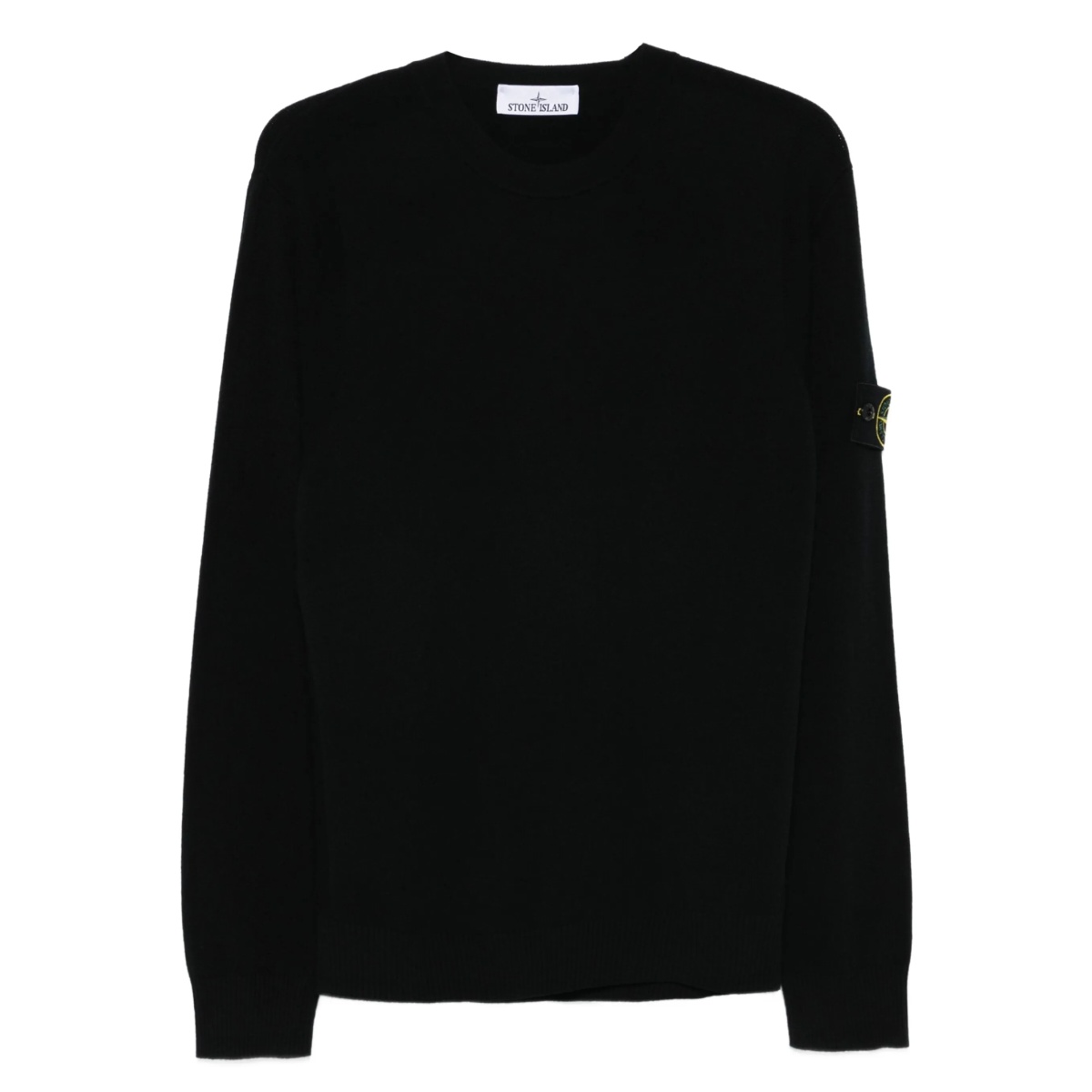 logo-patch crew-neck sweater