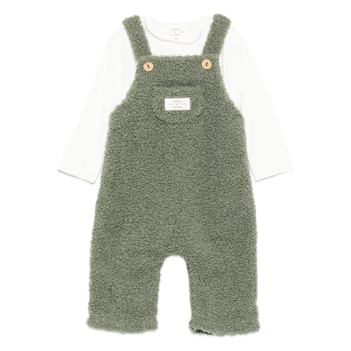 logo-patch dungaree (set of two)