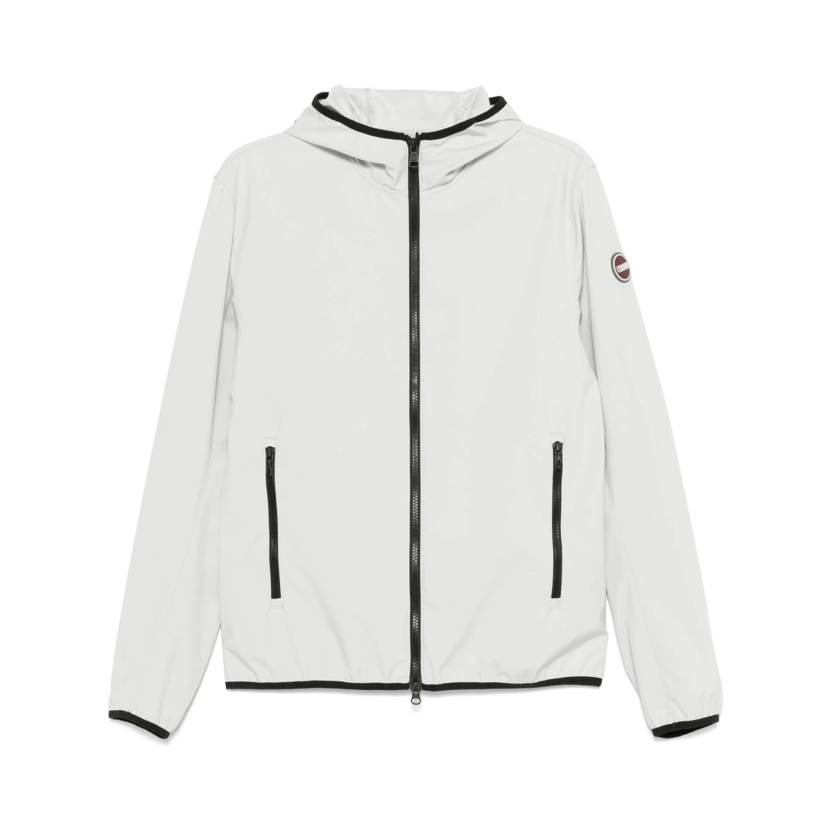 logo-patch hooded jacket