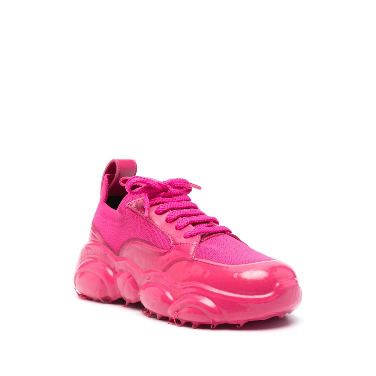 logo-patch leather sneakers - Img 2