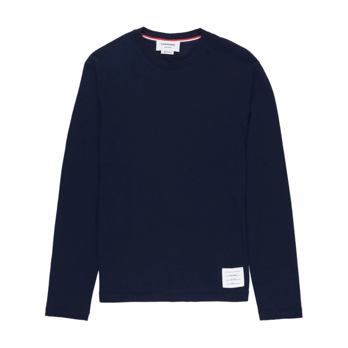 logo-patch long-sleeve wool T-shirt