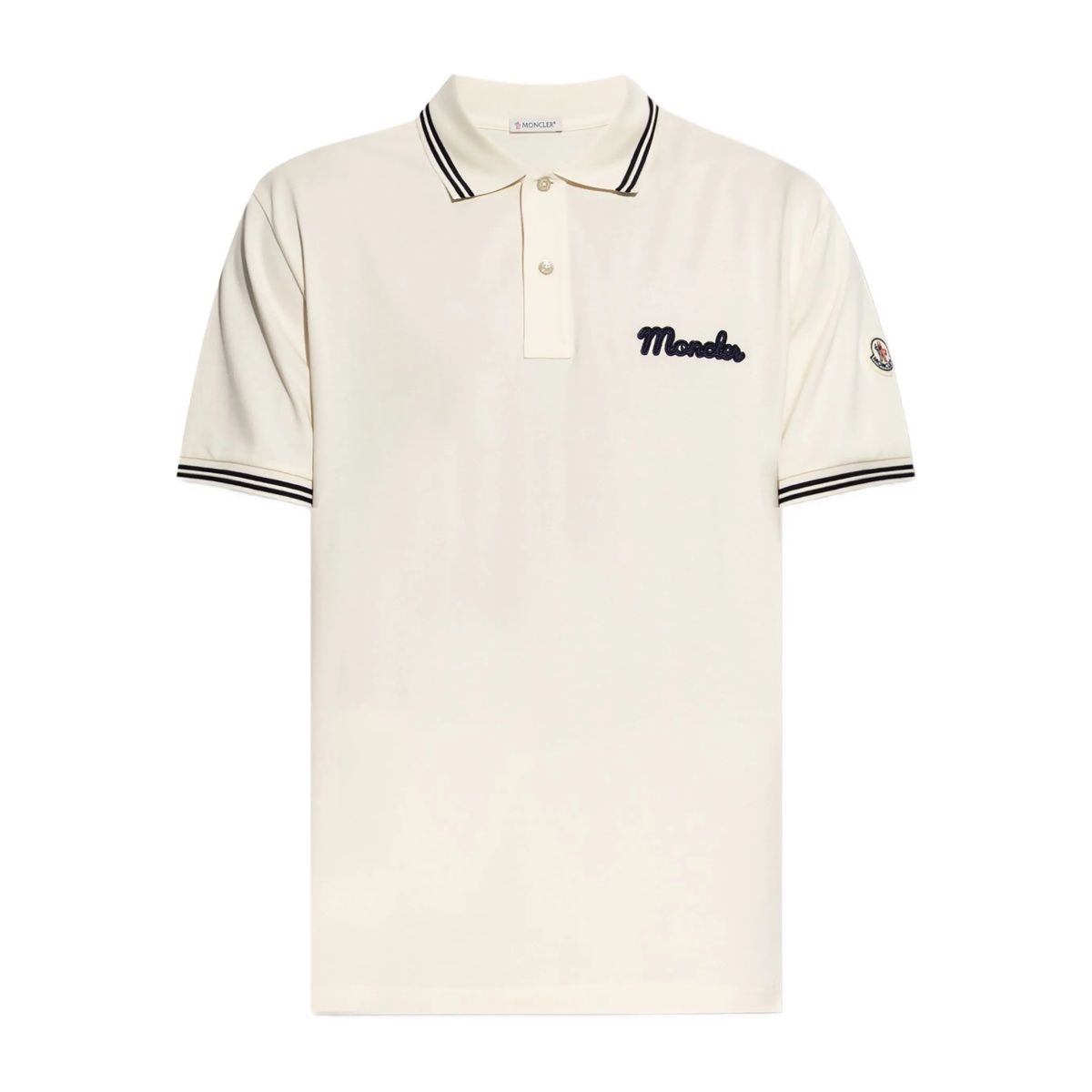 logo-patch polo shirt