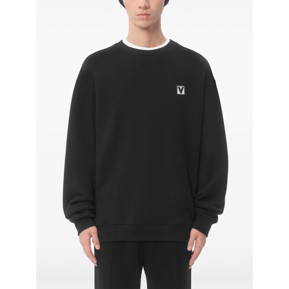 logo-patch sweatshirt - Img 3