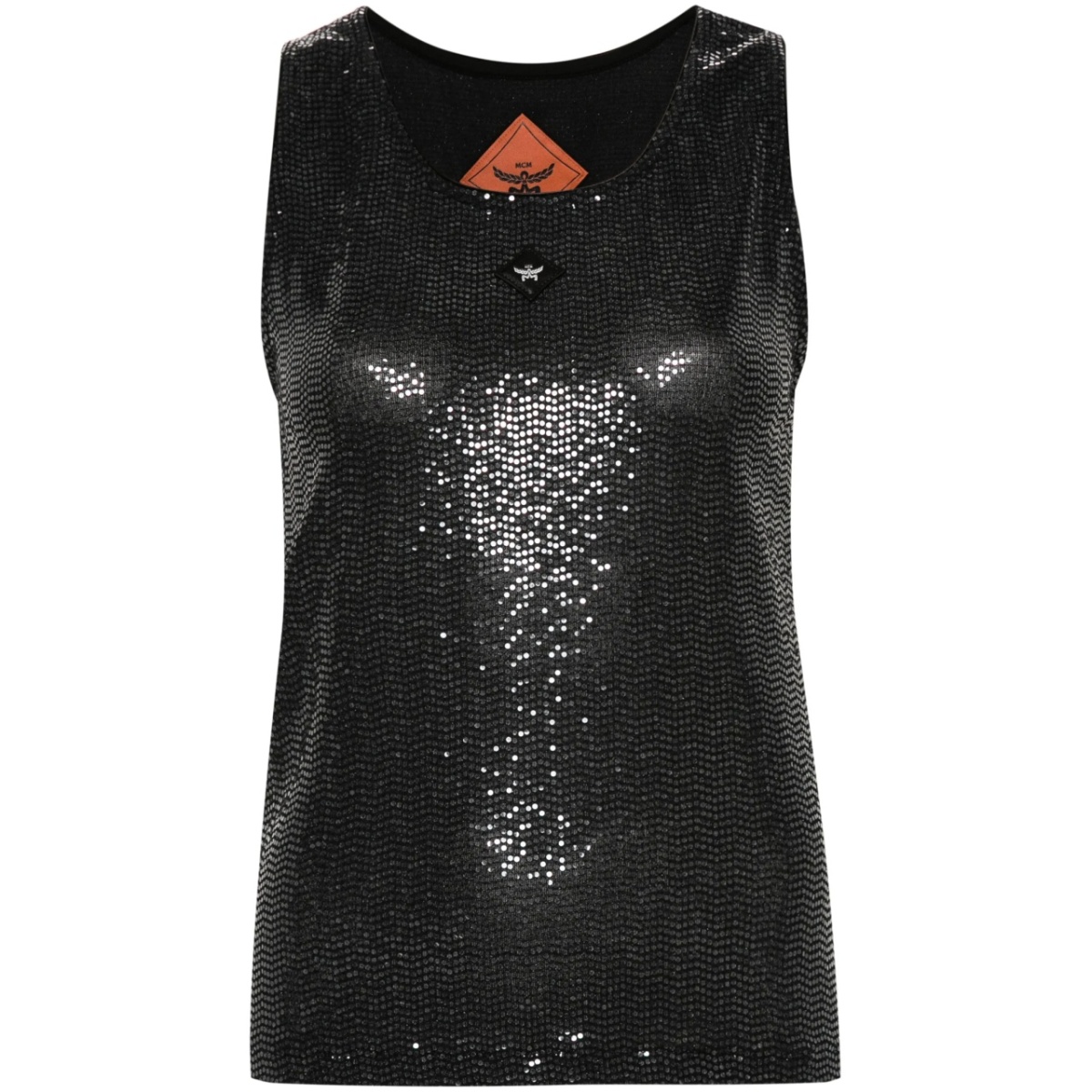logo-patch tank top