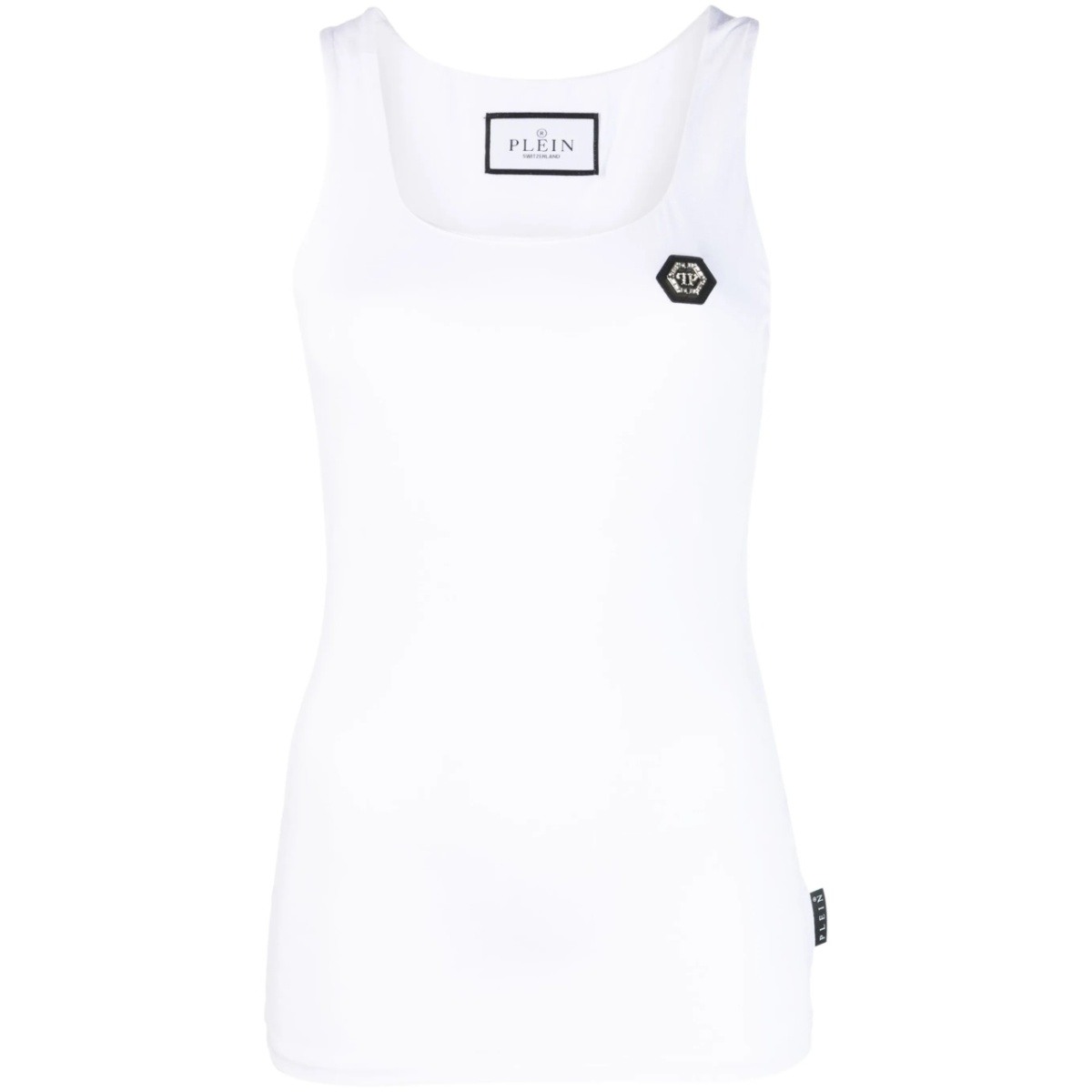 logo-patch tank top