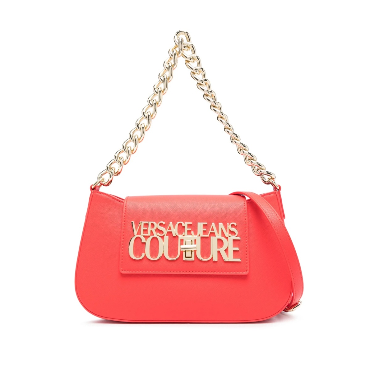 logo-plaque chain-strap shoulder bag