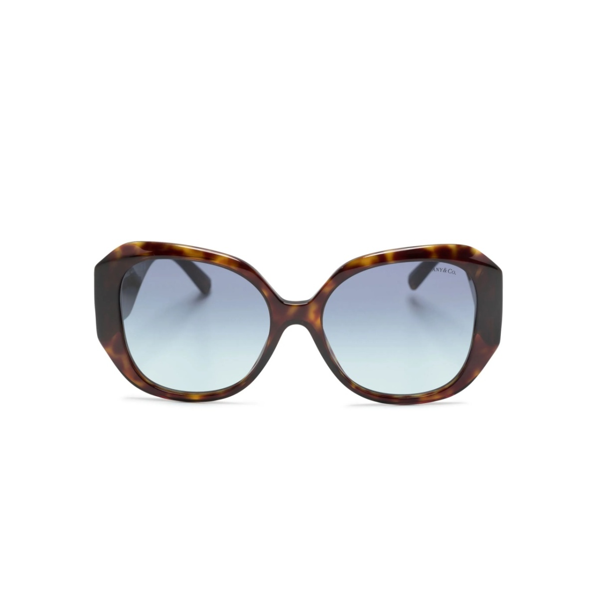 logo-plaque oversized-frame sunglasses