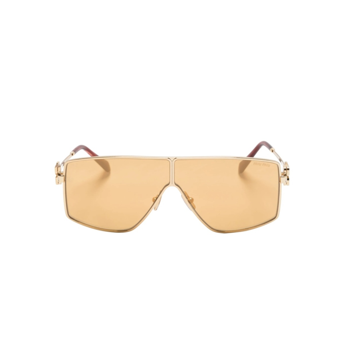 logo-plaque pilot-frame sunglasses