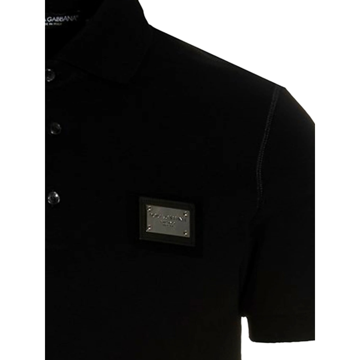 logo-plaque polo shirt - Img 3
