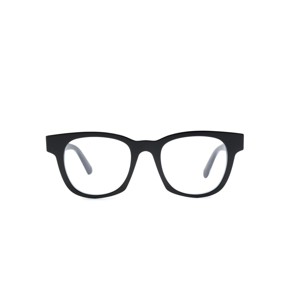 logo-plaque wayfarer-frame glasses