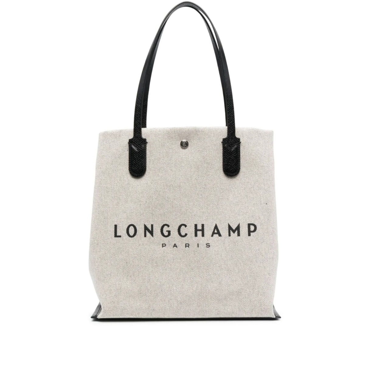 logo-print canvas tote