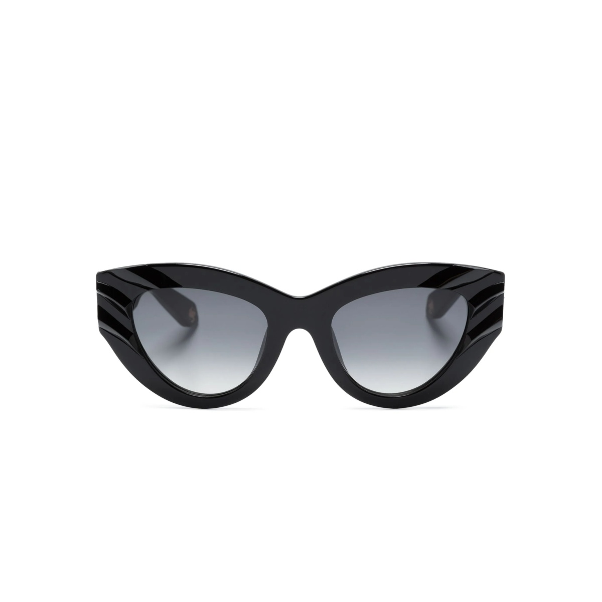 logo-print cat eye-frame sunglasses