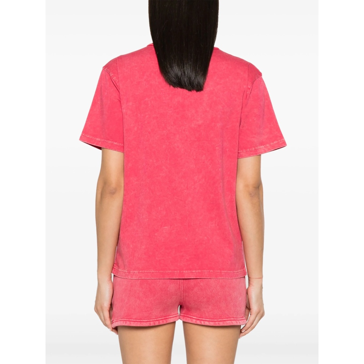logo-print faded-effect T-shirt - Img 4