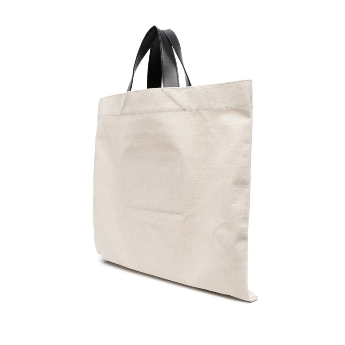 logo-print linen tote bag - Img 3