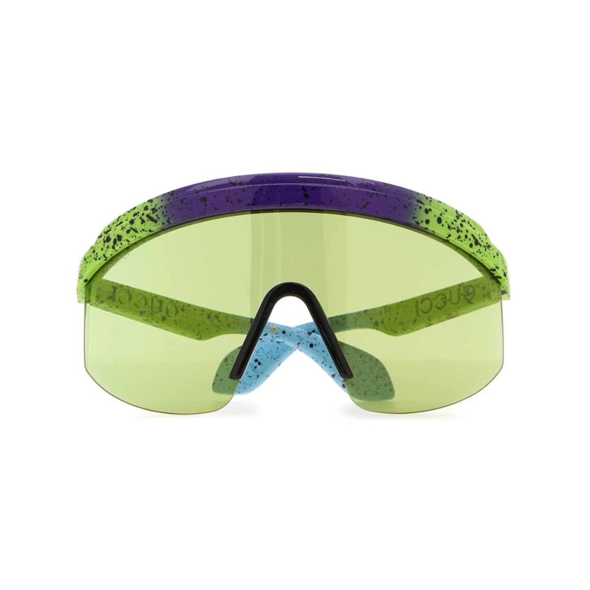 logo-print mask-frame sunglasses