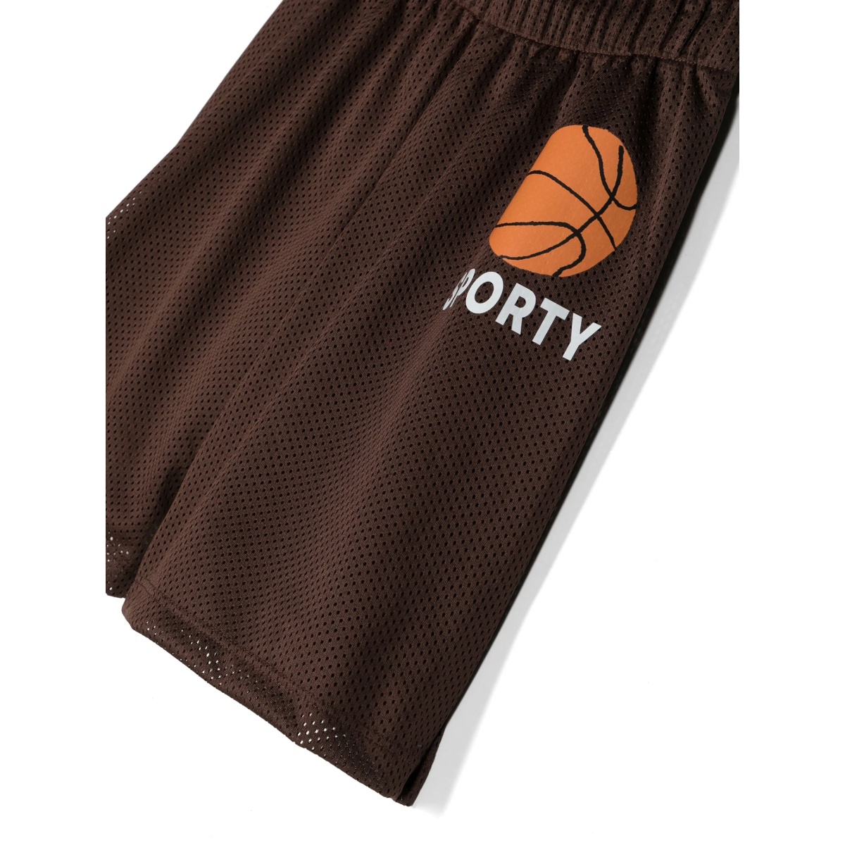 logo-print mesh track shorts - Img 3