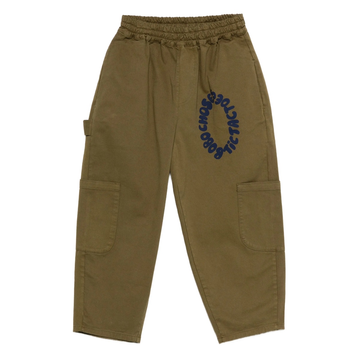logo-print trousers