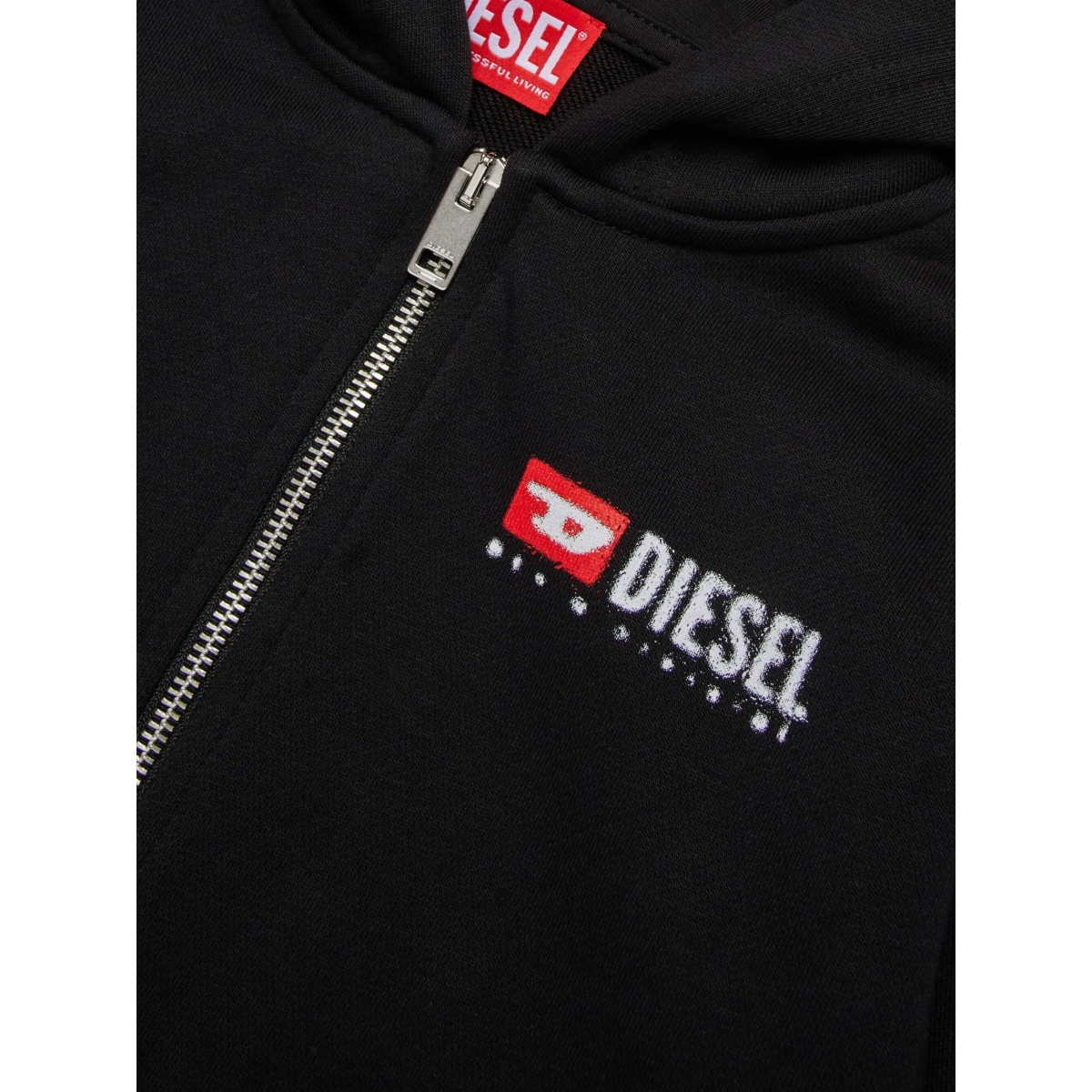 logo-print zip-up hoodie - Img 4