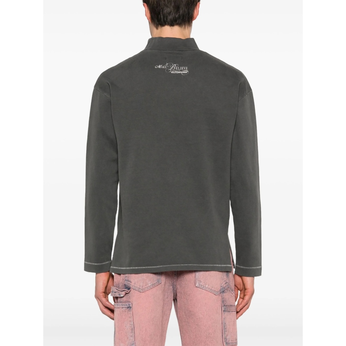 logo-printed longsleeved T-shirt - Img 4