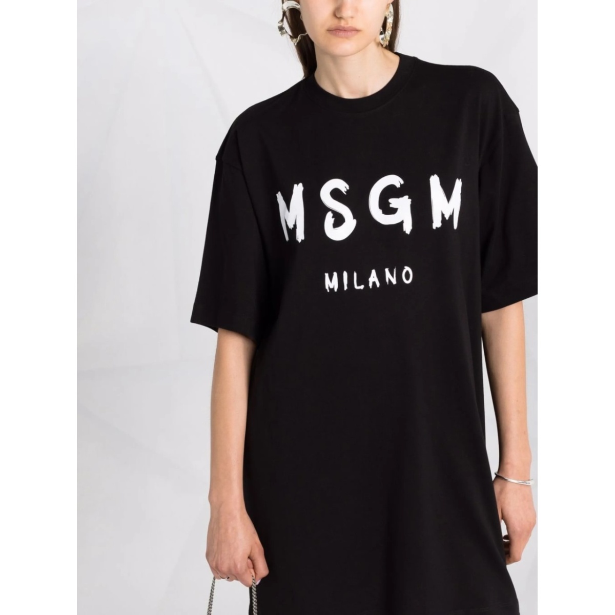 logo-printed T-shirt dress - Img 3
