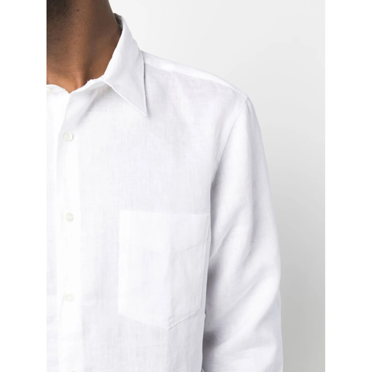 long-sleeve linen shirt - Img 5