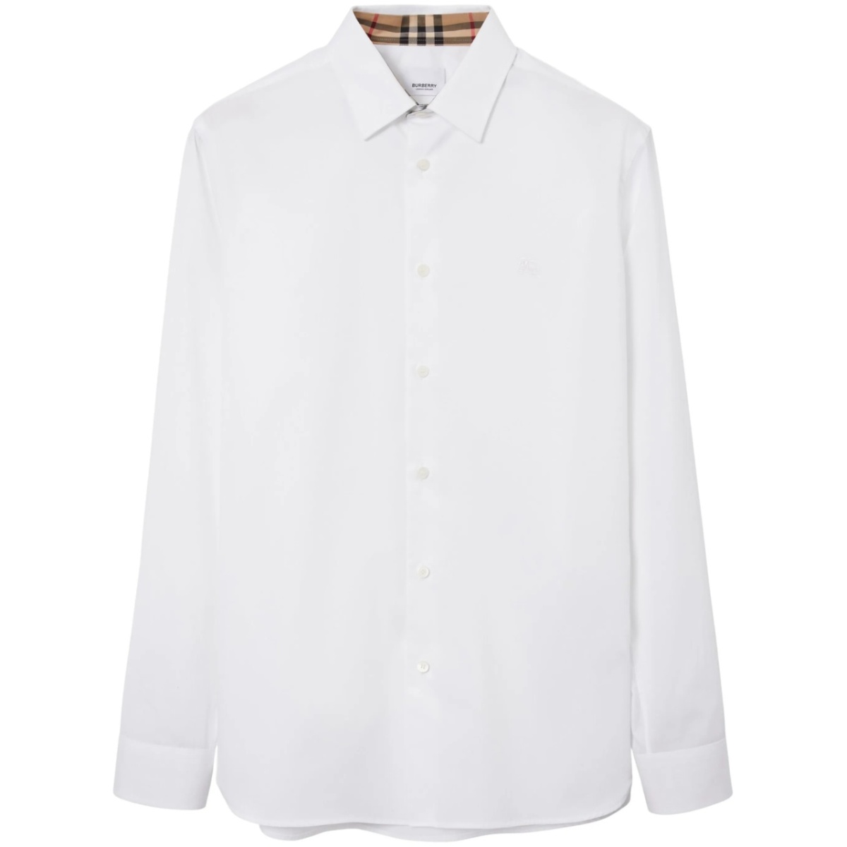 long-sleeved button-up cotton shirt
