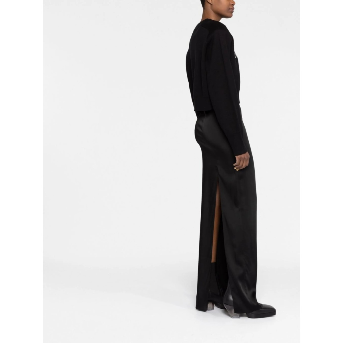 long sleeves cropped sweatshirt - Img 4