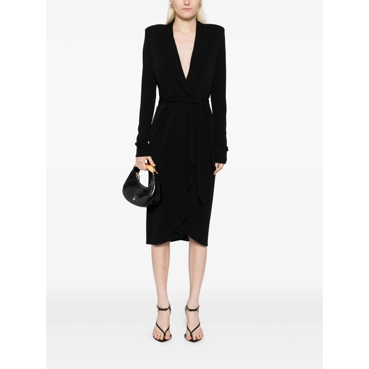 long-sleeves wrap dress - Img 2