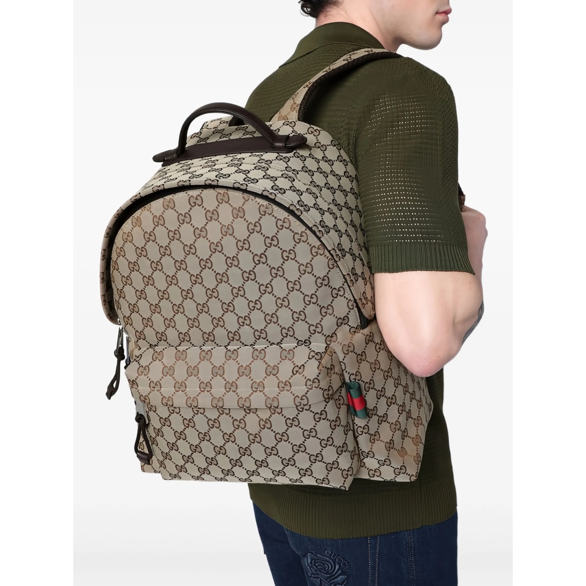 medium GG-canvas backpack - Img 2
