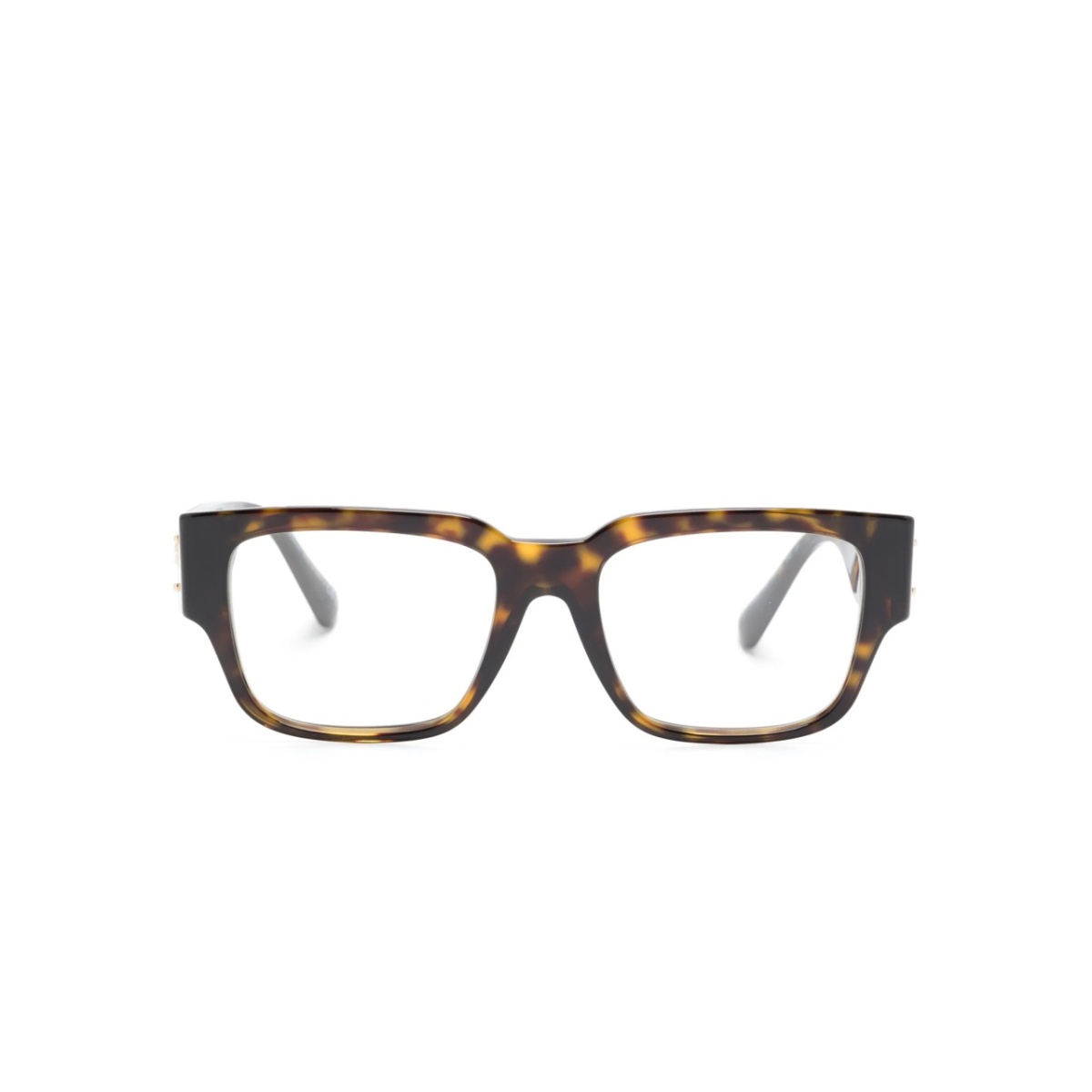Medusa-motif square-frame glasses