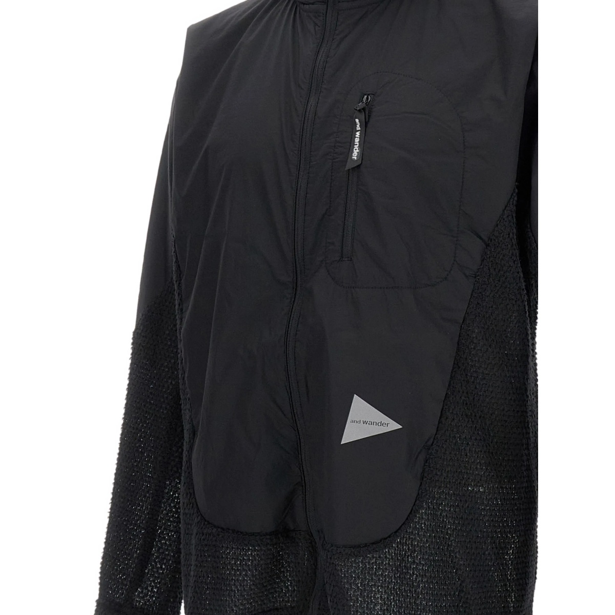 mesh-panel hooded jacket - Img 3