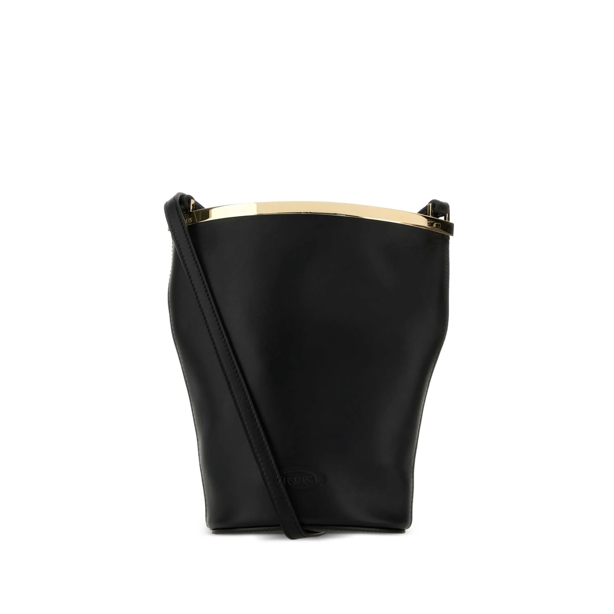 metallic-trim shoulder bag