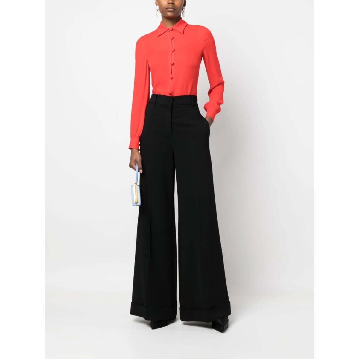 mid-rise palazzo pant - Img 2