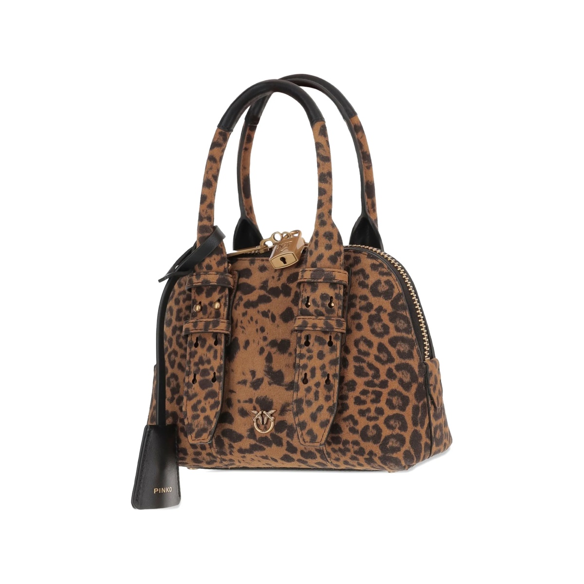 Mini leopard-print padlock bag - Img 3