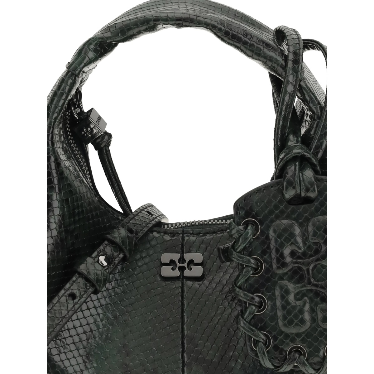 mini snake-effect shoulder bag - Img 4
