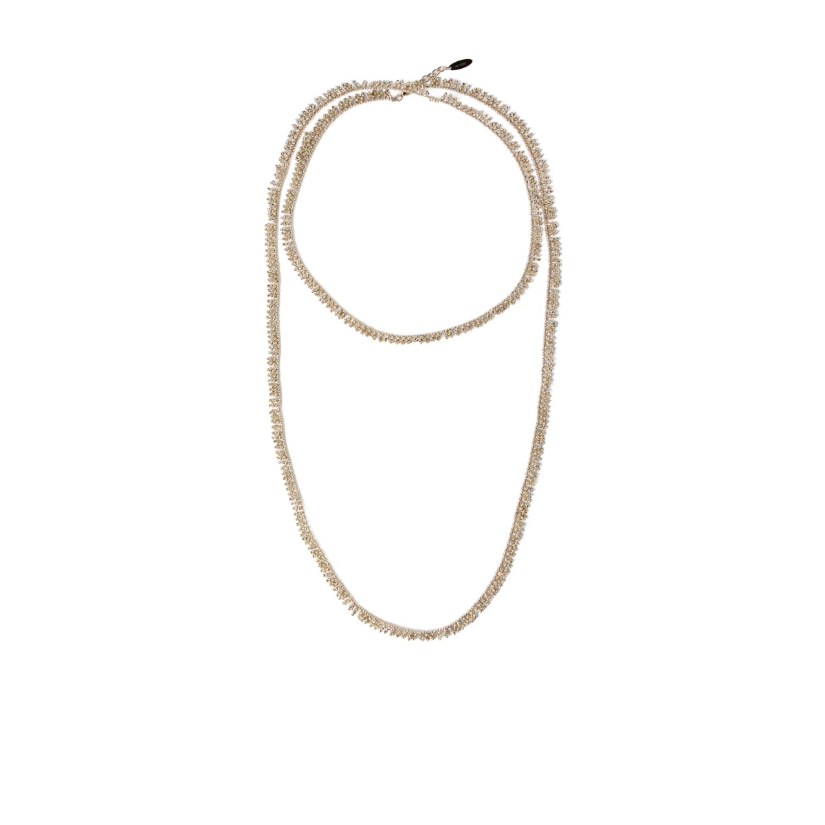 Monili chain-embellished necklace