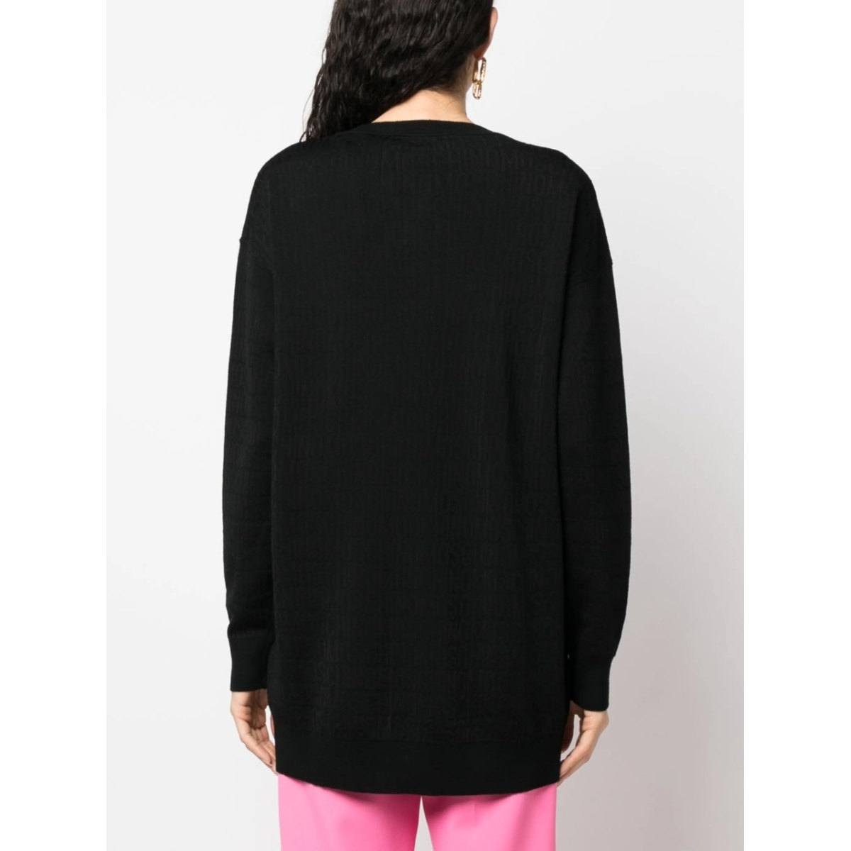 monogram-jacquard cardigan - Img 4