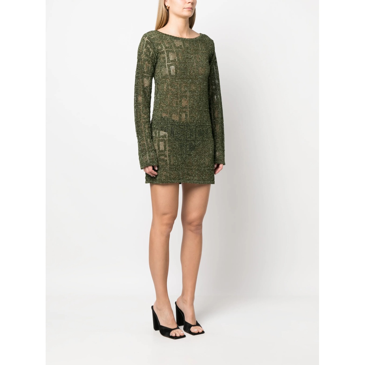 monogram-knit minidress - Img 3