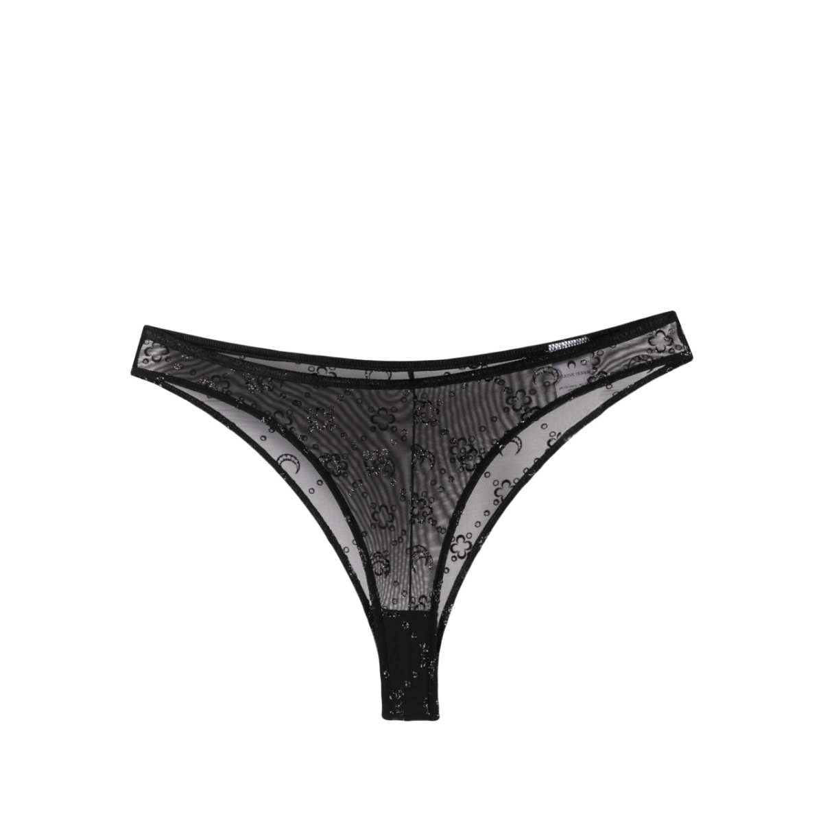 Moonagram glittered mesh briefs