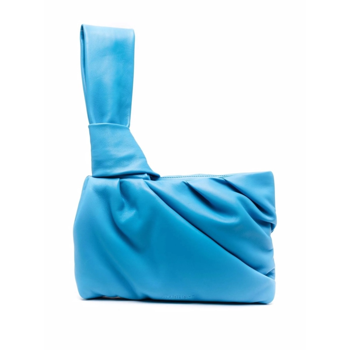 Nejiri leather wrist clutch bag