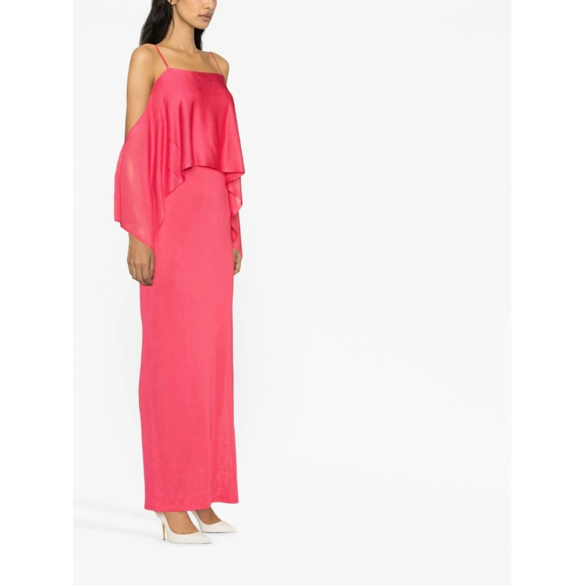 off-shoulder ruffle-detail dress - Img 2