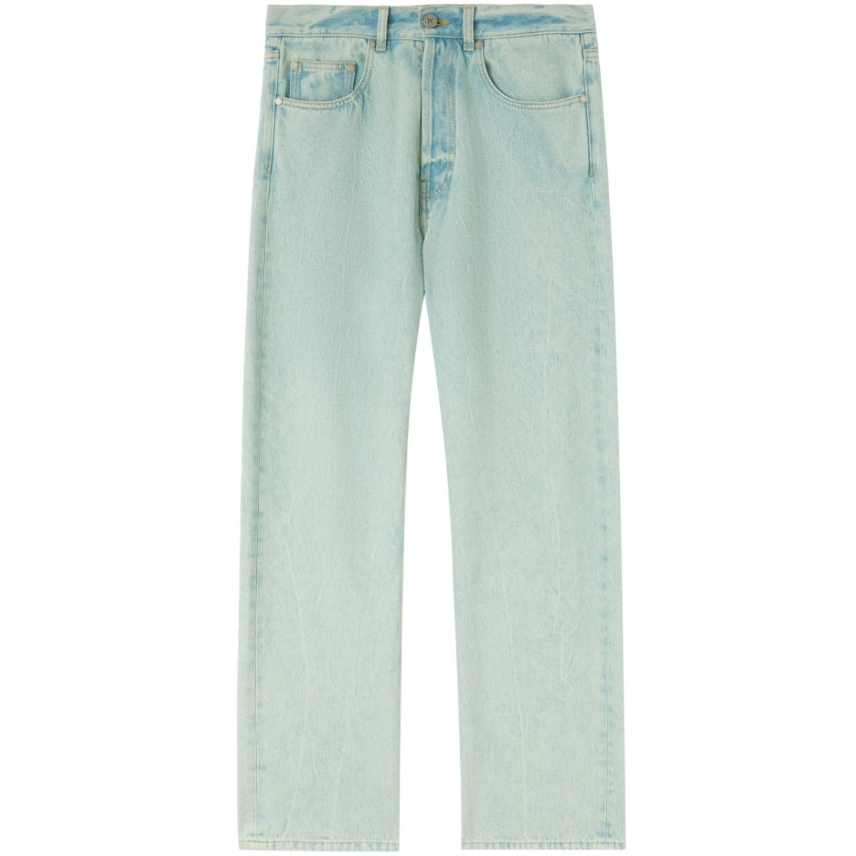 overdyed wide-leg jeans