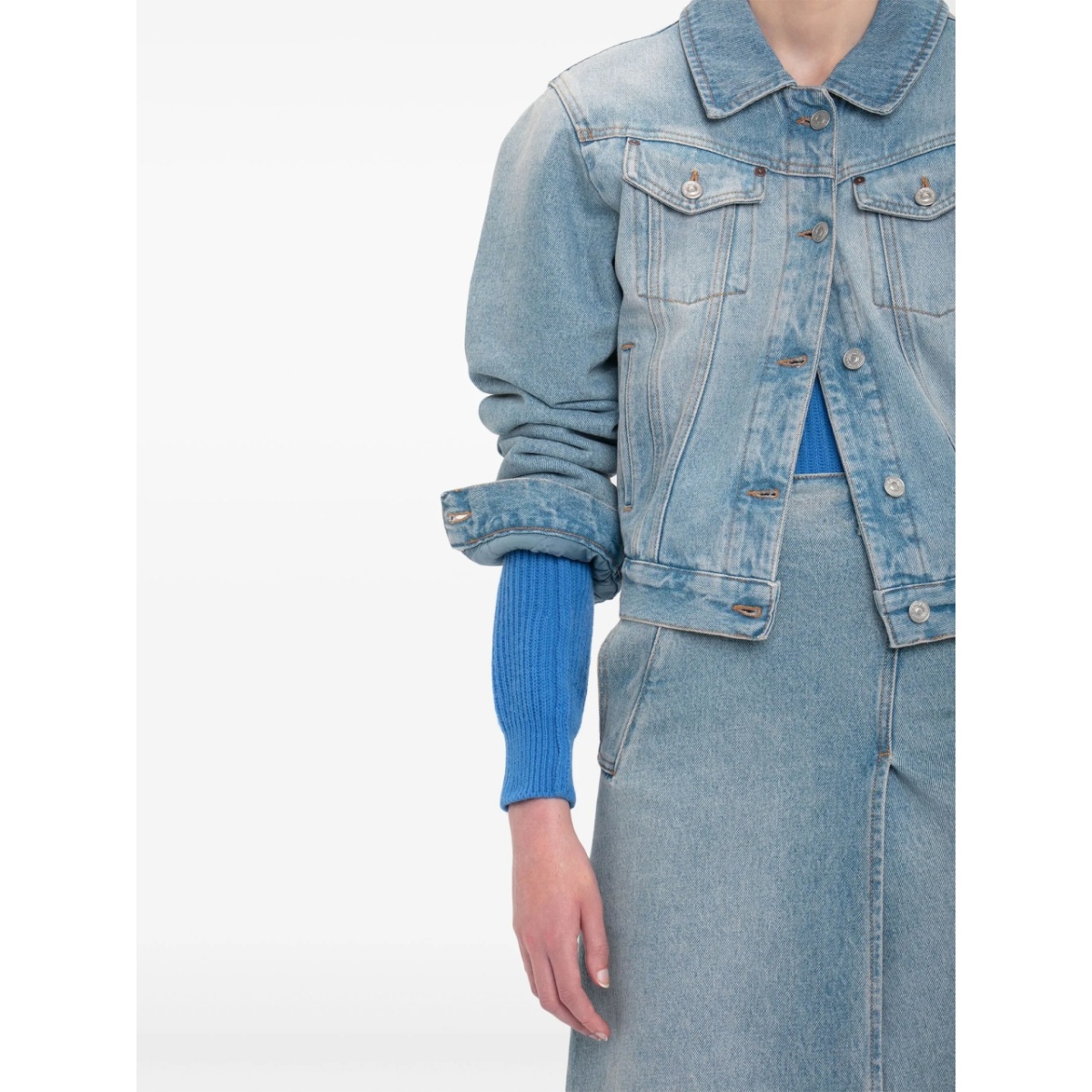 padded denim jacket - Img 5