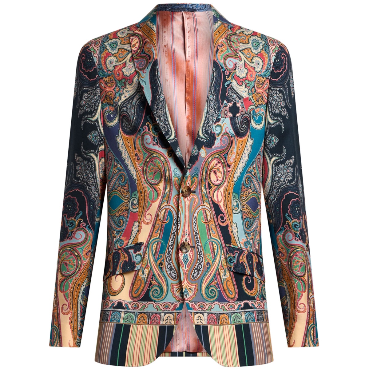 paisley-print blazer